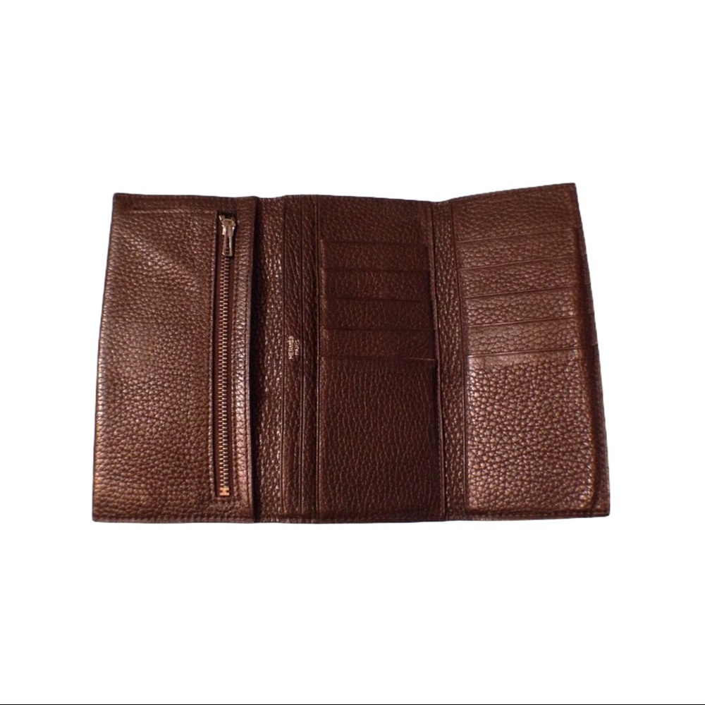 Authentic HERMES Togo Leather Trifold Wallet - Picture 5 of 13
